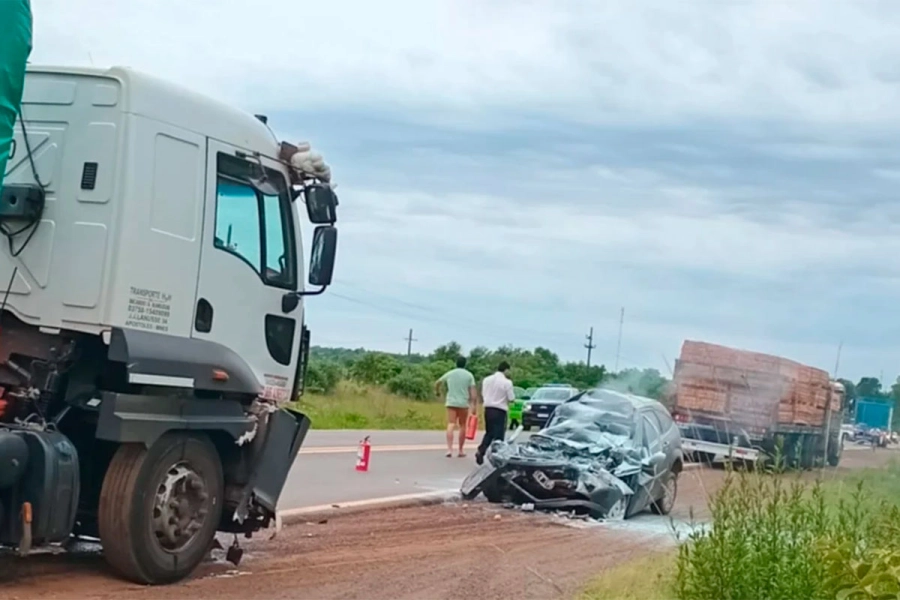 Un hombre murió tras choque entre un auto y un camión en la autovía 14 ...