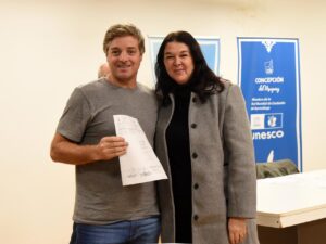 Nicolás Bonelli valoró el rendimiento de su auto durante la entrega de aportes municipales a pilotos locales