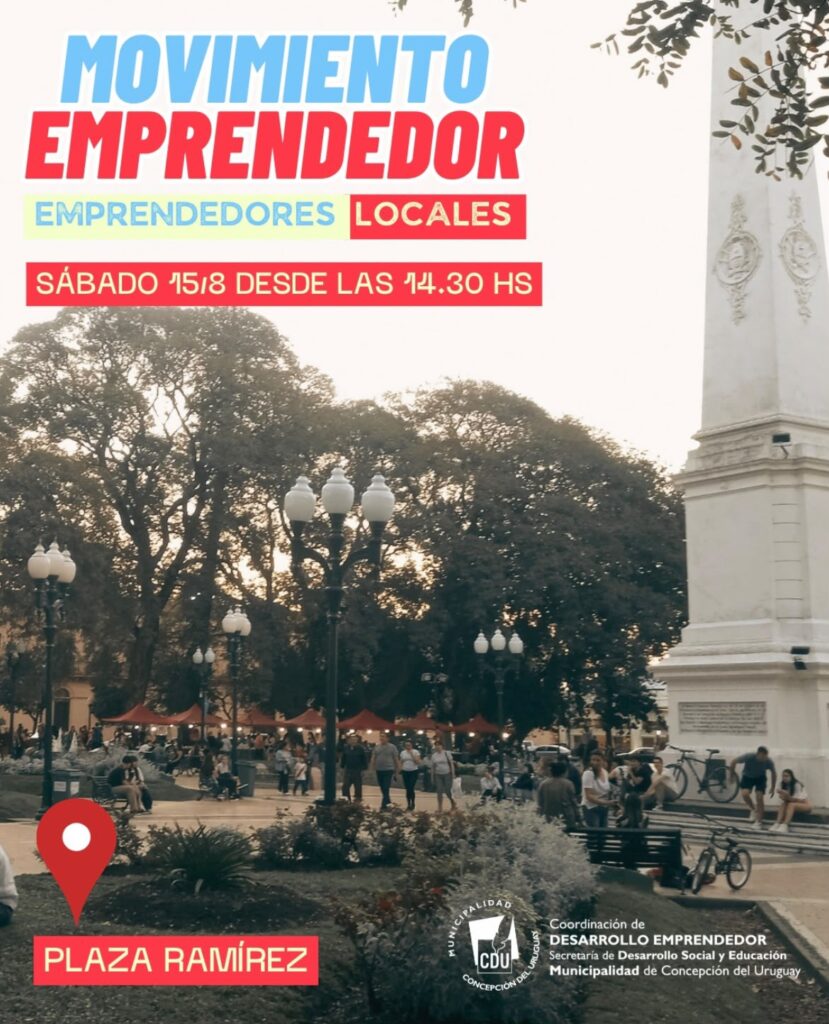 Plaza Ramírez será sede de una nueva edición del Movimiento Emprendedor este sábado