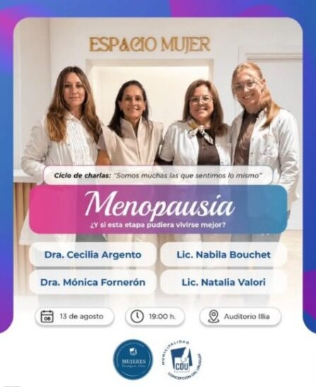 Concepción del Uruguay: reprogramaron la charla sobre menopausia del ciclo de salud femenina