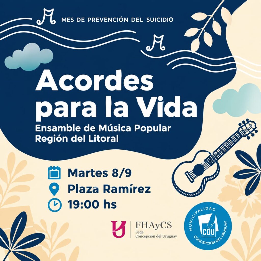 El Mes de la Prevención del Suicidio tendrá este martes su cita musical